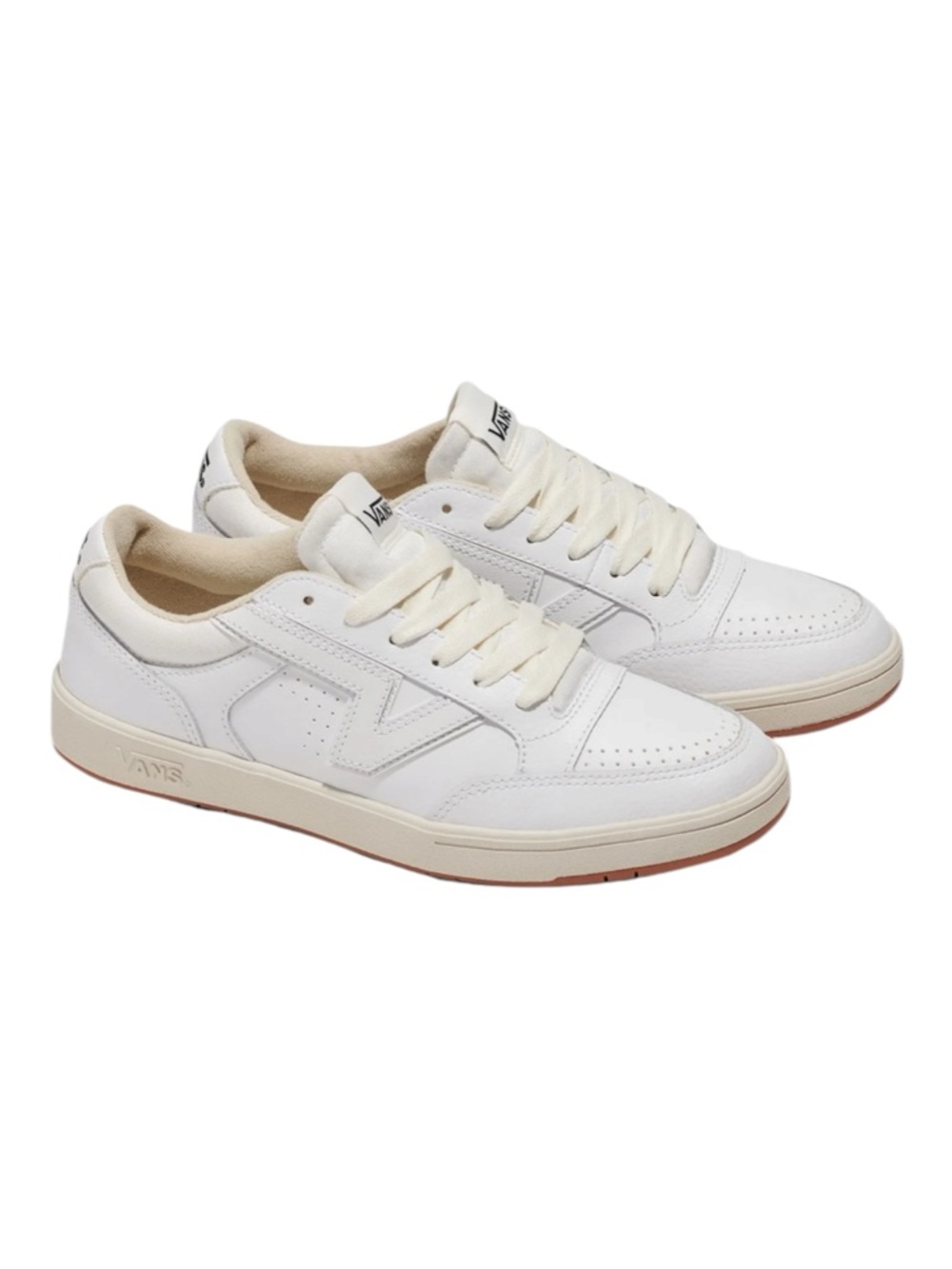 Vans White Cream Low-Top Sneakers